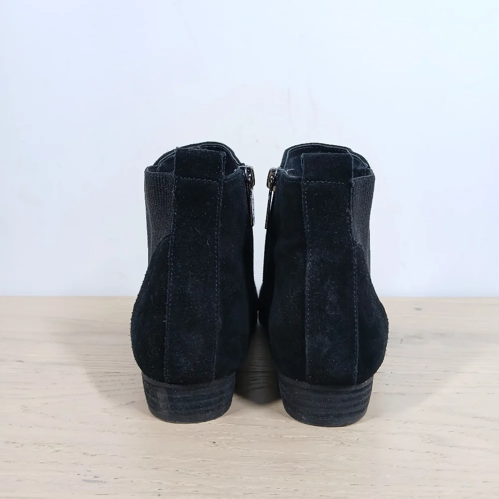 Blondo Black Leather Waterproof Chelsea Ankle Boots 654